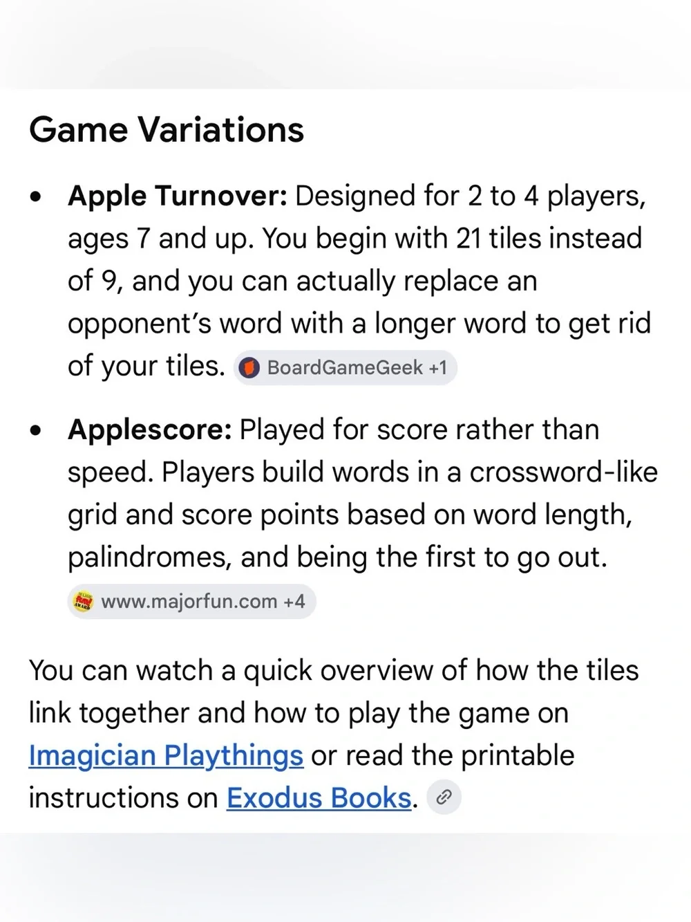 Appleletters Word Game